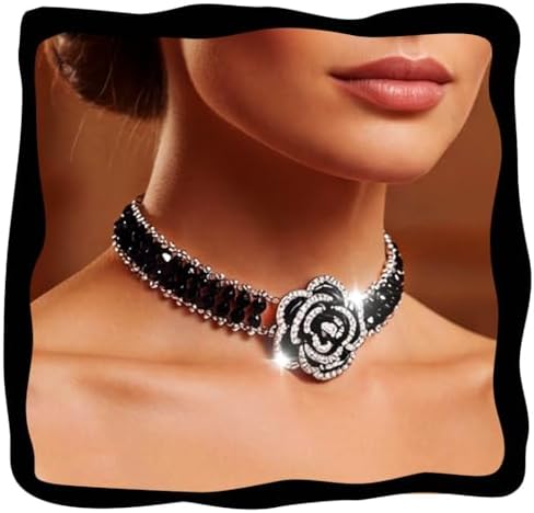 Amazon.com: Zoestar Choker Necklace Black Velvet Collar Necklaces